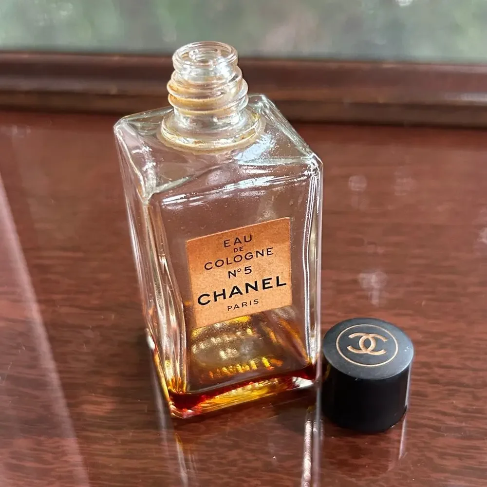 Vintage CHANEL No. 5 Eau de Cologne Empty Collectible Bottle